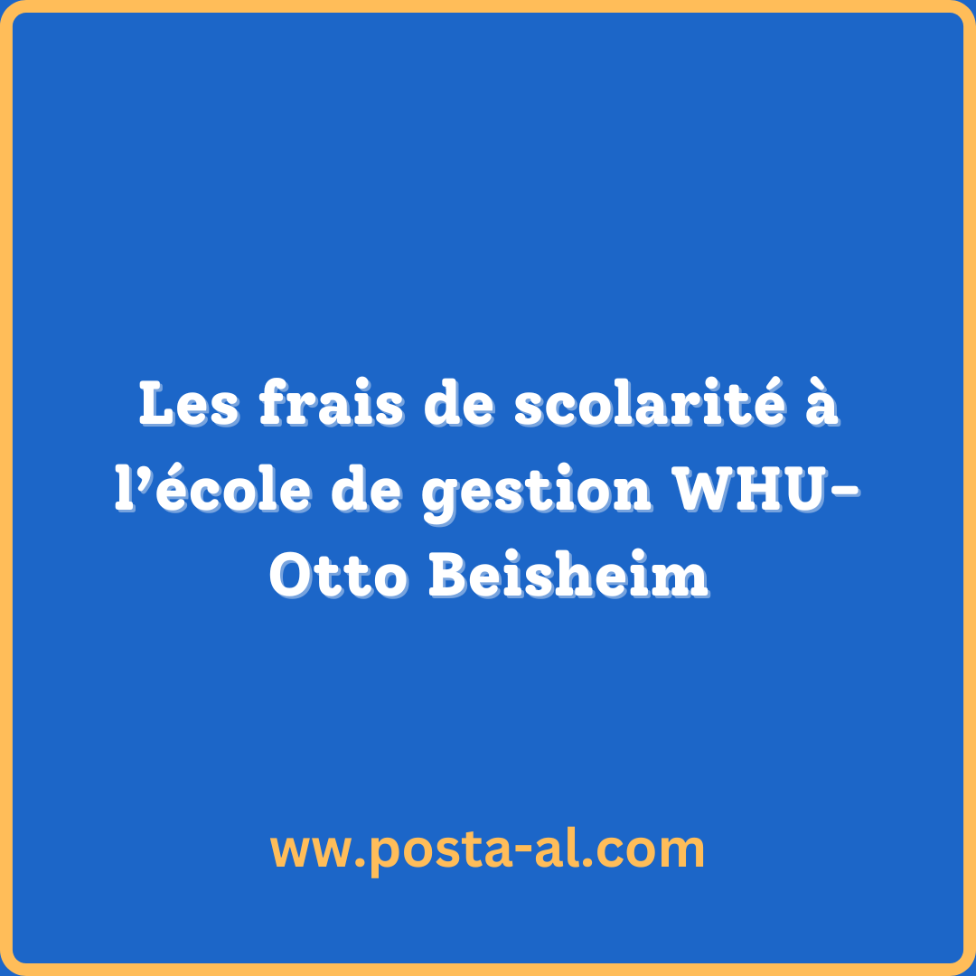 Les Frais De Scolarit L Cole De Gestion Whu Otto Beisheim Posta Al