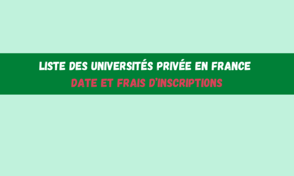 Liste des universités privée en France
